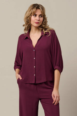 blouse donkerrood