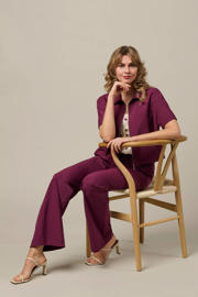 thumbnail: &Co Woman cropped blazer donkerrood