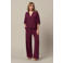 &Co Woman high waist broek donkerrood
