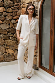 thumbnail: &Co Woman straight regular waist broek ecru