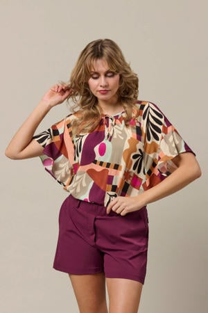 top met print - beige