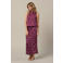 &Co Woman maxi rok met stippen donkerrood