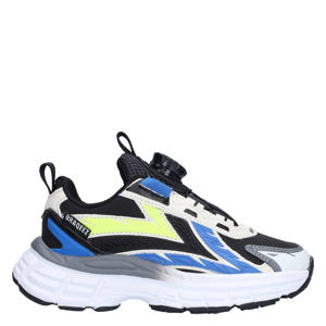 chunky sneakers zwart/blauw/geel