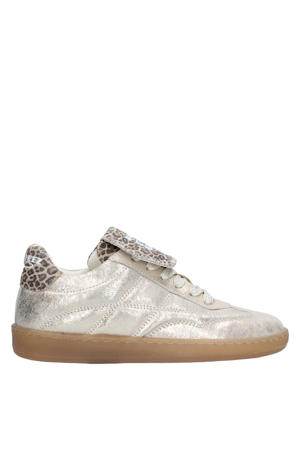 leren sneakers champagne