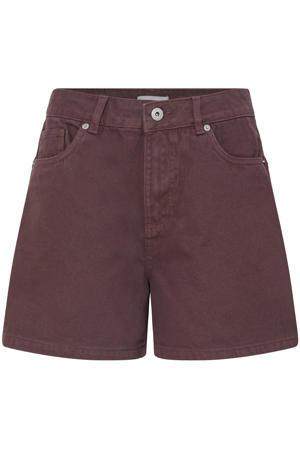 denim regular waist short