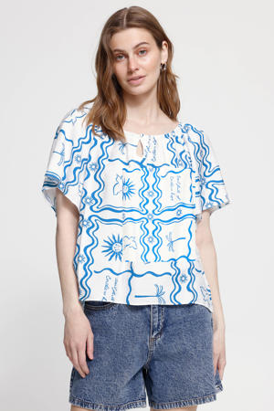 top blauw