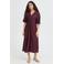 ICHI maxi wikkeljurk met knoopdetail