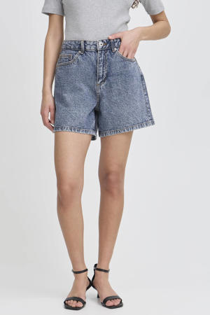 denim regular waist short