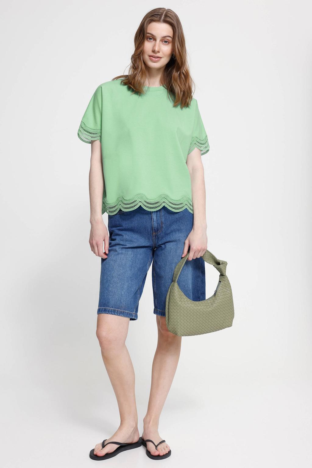 ICHI top limegroen