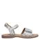 Braqeez leren sandalen zilver