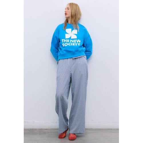 The New Society sweater blauw afbeelding