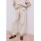 The New Society relaxed regular waist broek ecru