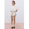 The New Society relaxed high waist gestreepte sweatshort