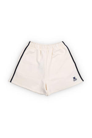 relaxed high waist gestreepte sweatshort