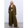 The New Society wide leg regular waist broek met linnen