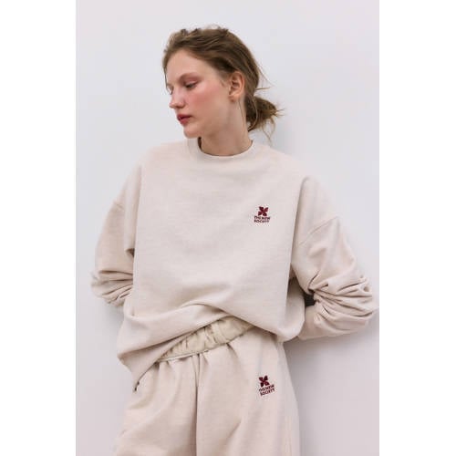The New Society sweater ecru afbeelding