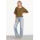 The New Society top met linnen