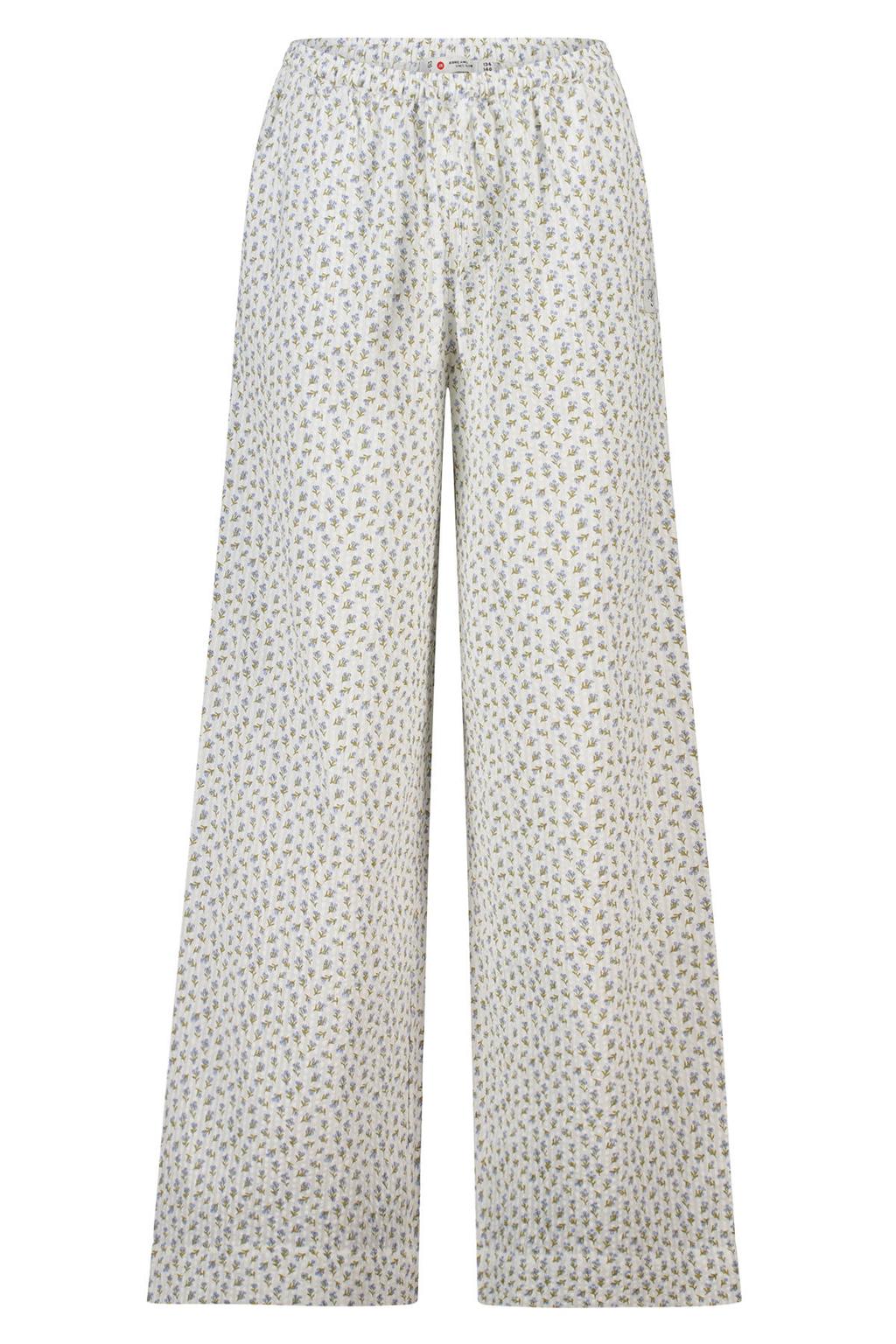 America Today pyjamabroek ecru/blauw