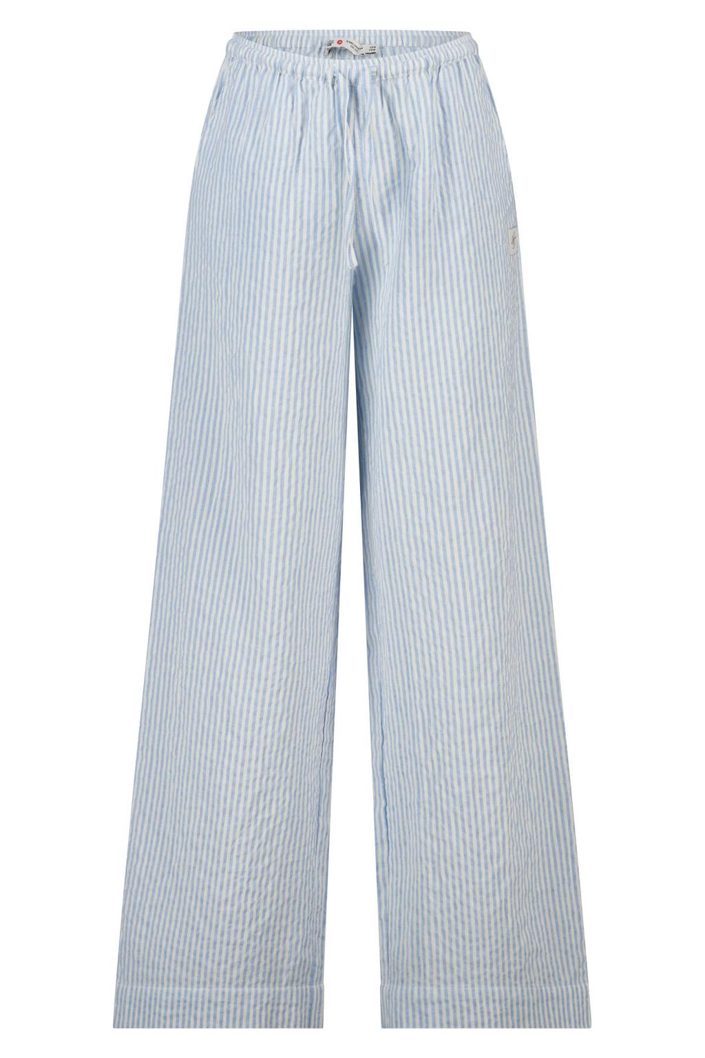 America Today pyjamabroek gestreept blauw/wit