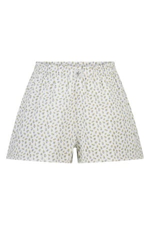 pyjamashort ecru/blauw