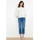 LOLALIZA top ecru broderie