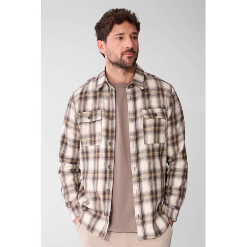 Shoeby geruit overshirt bruin afbeelding