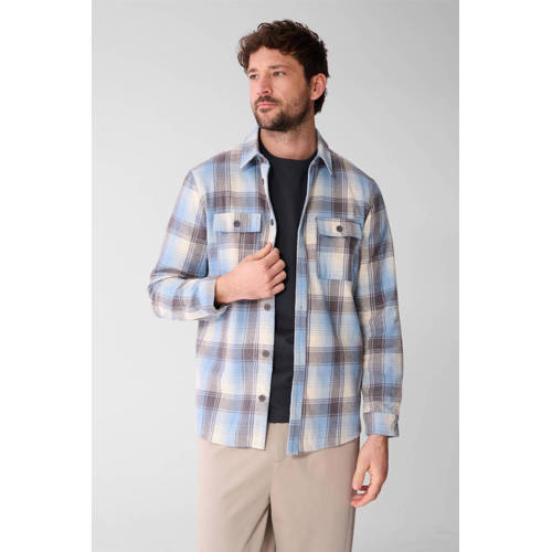 Shoeby geruit overshirt blauw afbeelding