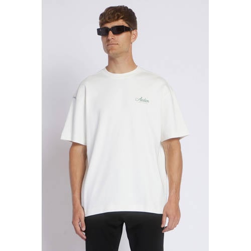 Aeden oversized T-shirt met backprint wit afbeelding