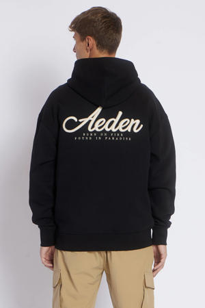 hoodie met backprint zwart