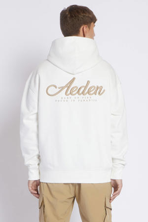 hoodie met backprint wit