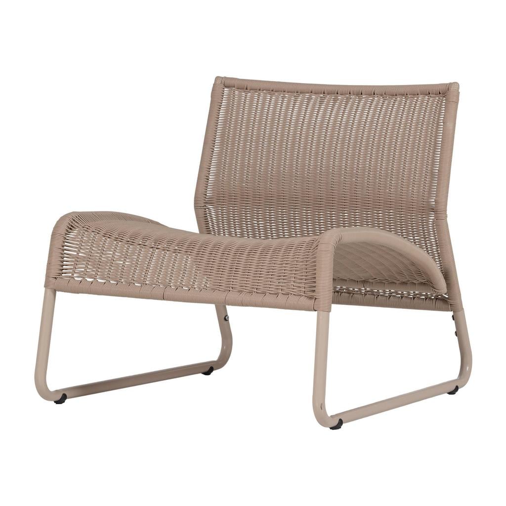 WOOOD WOOOD West Tuin Loungestoel - Kunststof - Zand - 67x78x70