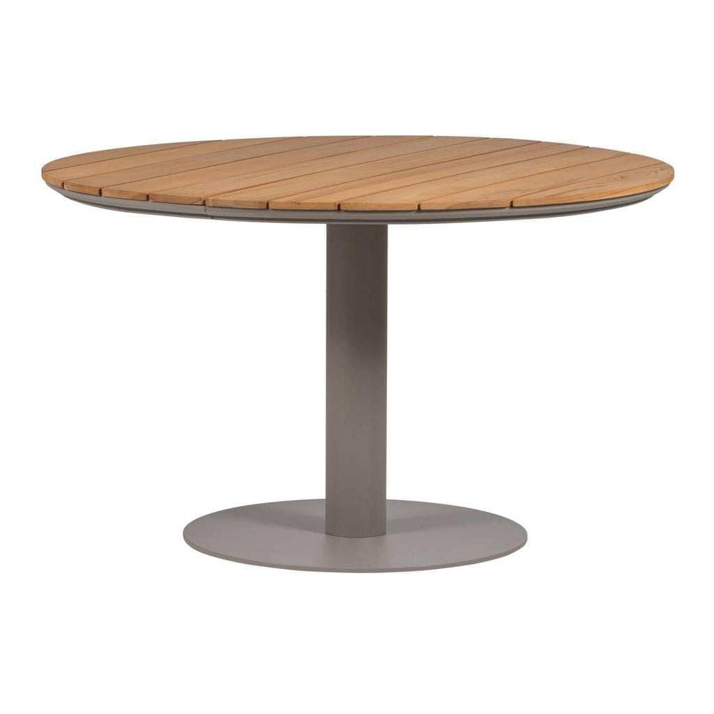 WOOOD WOOOD Vela Tuintafel - Hout/Aluminium - Naturel/Zand - 75x122x122