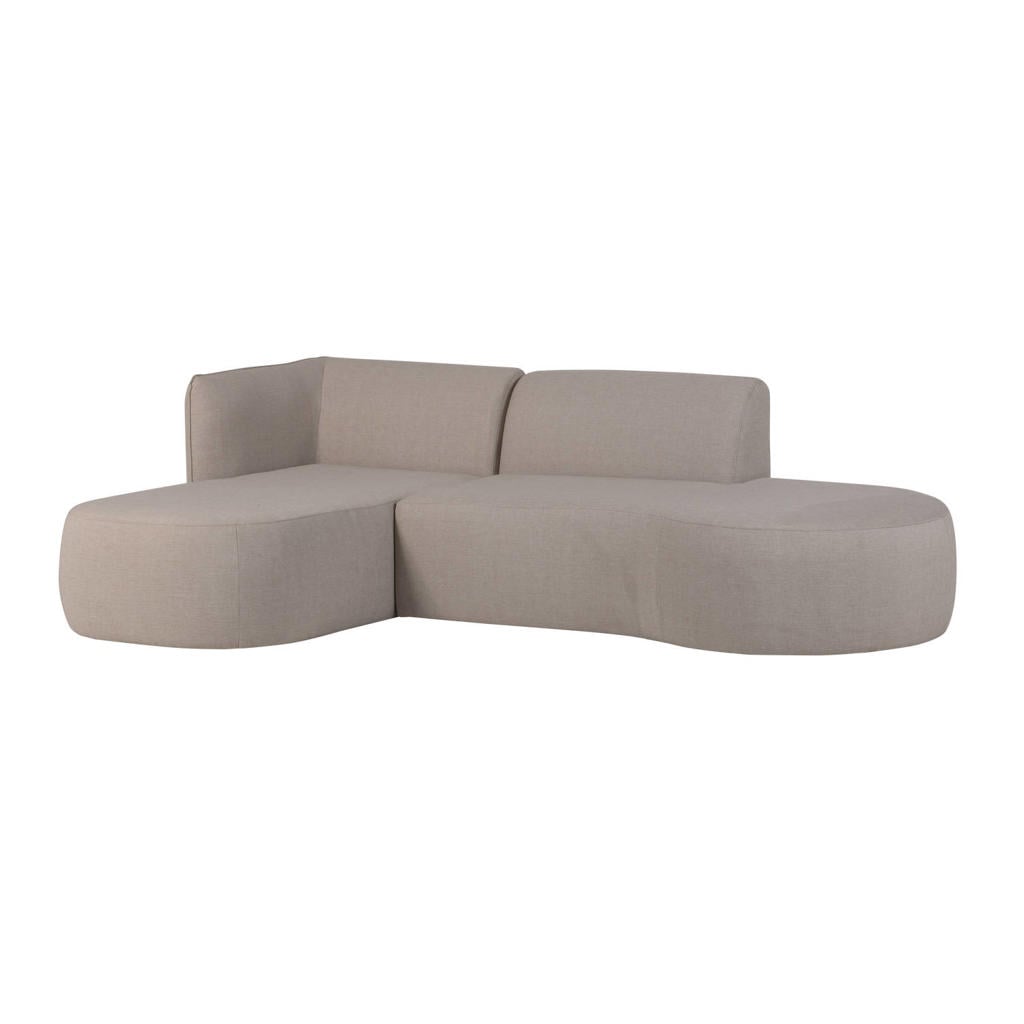 WOOOD Chios Loungeset Tuin - Aluminium - Naturel - 71x258x168