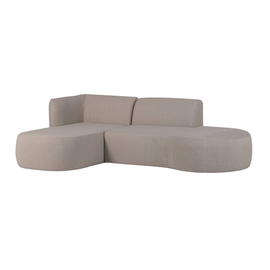 WOOOD WOOOD Chios Loungeset Tuin - Aluminium - Naturel - 71x258x168