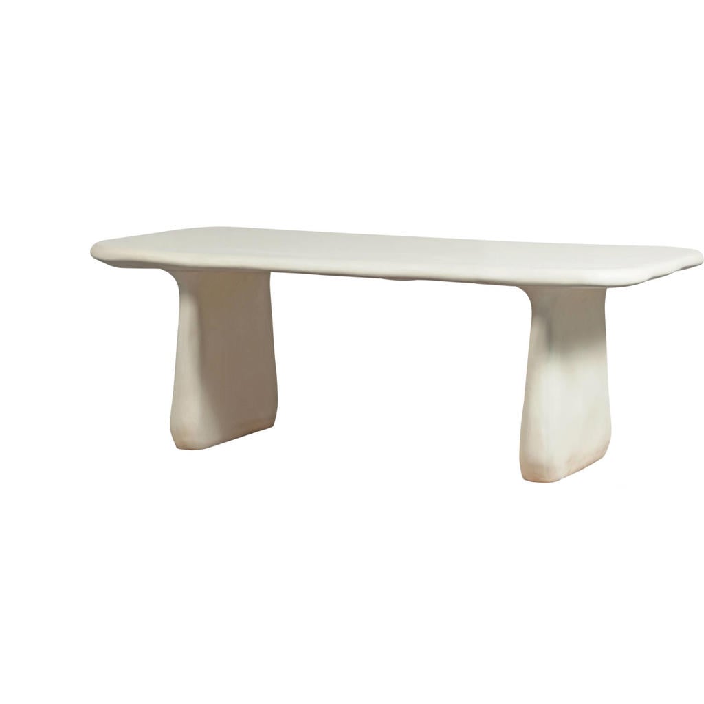 WOOOD Loggia Tuintafel Met Tuinbanken - Polymeer - Naturel
