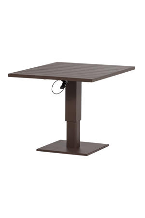 hoogte verstelbare tuintafel (100x80x52/77 cm) Tesso