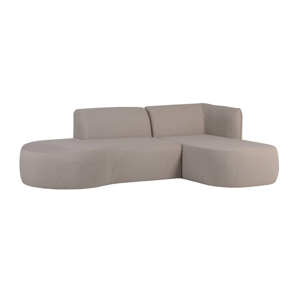 WOOOD Chios Loungeset Tuin - Aluminium - Naturel - 71x258x168