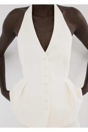 gilet/top ecru
