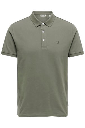 slim polo groen
