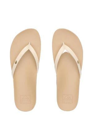Vista Ivy leren teenslippers goud