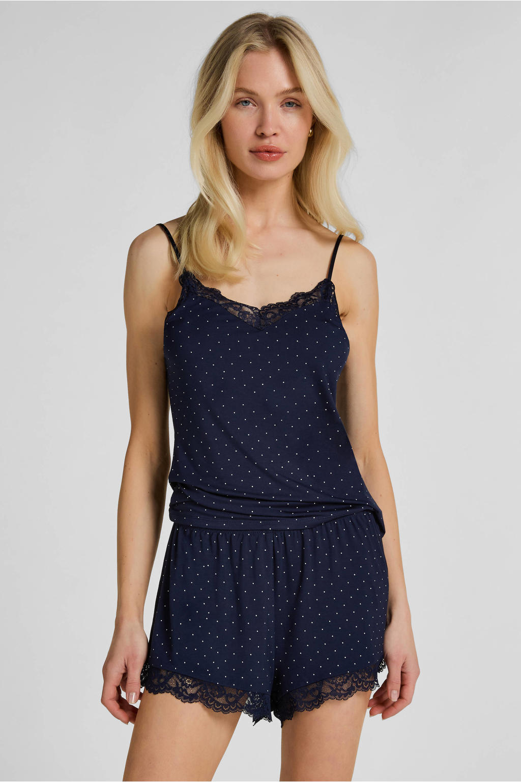 Hunkemöller shortama donkerblauw