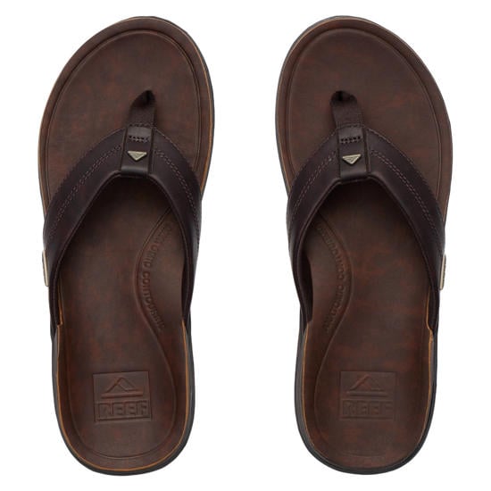 leren teenslippers heren