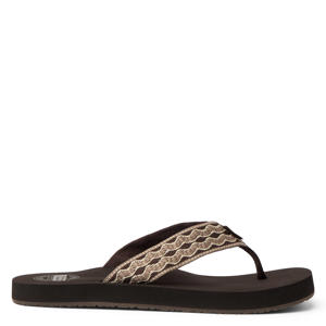teenslippers zwart/beige