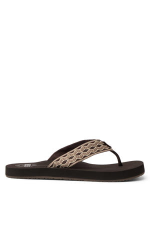 teenslippers zwart/beige