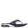 Reef Fanning leren teenslippers met flesopener in de zool blauw/ecru