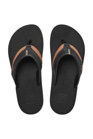 Cushion Dawn teenslippers zwart/bruin