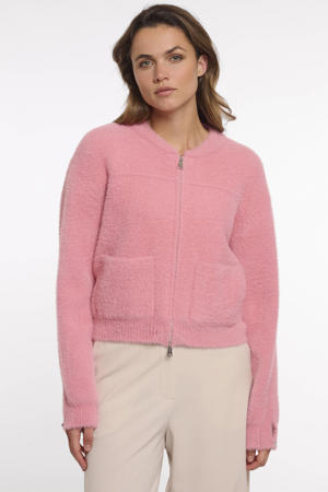 gebreid vest roze