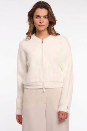 gebreid vest ecru