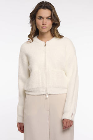 gebreid vest ecru