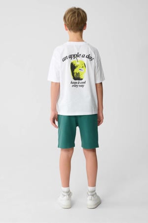 T-shirt met backprint wit